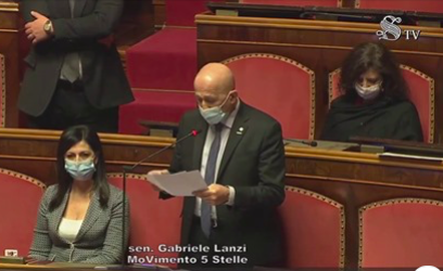 intervento del senatore Gabriele Lanzi in Senato